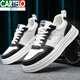 
CARTELO men's shoes 2023 new summer height-enhancing shoes for men versatile invisible height-enhancing shoes for men 9913-1 white and black invisible height-enhancing shoes for men (recommended to add 39