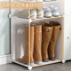 Anya simple shoe cabinet door shoe rack multi-layer dustproof entrance plastic storage resin assembly two rows six layers