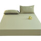 Pure cotton washed cotton fitted sheet single piece 100% cotton dust cover bed sheet mattress protector bed cover spring and autumn matcha green 120cmx200cm single fitted sheet + pillowcase pair