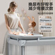 
ULOP (ULOP) crib multi-functional bed foldable splicing crib movable baby bed with diaper table newborn shaker Yunmeng one-piece folding cradle crib