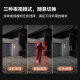 威视达康太阳能摄像头监控器360全景全彩追踪360度无死角夜视全景无需wifi室外不插电无线户外监控无电无网 【太阳能真三镜头4G版】三画面+360度无死角 128G内存卡