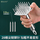 HUYO meat piercing tool 304 stainless steel pig skin meat piercing needle kitchen pickling tool steak loosening and meat hammer 304 steel round plate 23 needles 85% selection
