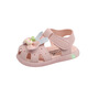 G.DUCK KIDS little yellow duck baby shoes summer luminous shoes baby girls sandals 0-1-3 years old children's anti-slip soft sole toddler shoes 8007 pink 19 inner length 13.5cm