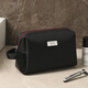 ToMill Toiletries Bag Men's Travel Toiletries Storage Bag Business Waterproof Business Travel Portable Bath Bag Large Capacity Gentleman-Black