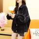 
Pei Shiyan's spring denim jacket female student Korean style loose spring jacket large size women's denim clothes spring and summer style 9929# picture style smoke gray S recommended 80--100Jin [Jin equals 0.5 kg]