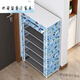 Chuangjingyi chooses simple shoe cabinets for door shoe racks indoors with good-looking dustproof storage for rental houses space-saving fabrics Five-layer silver-gray-zipper style