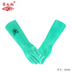 Guantes de nitrilo espesado y extendido resistente a los productos químicos de goma Corrosión resistente a la corrosión resistente al alcalón