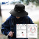 Pull back hat men's sun hat summer large brim outdoor cycling fisherman hat fishing sun hat women's mountaineering sun hat black