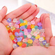 Cartoon Harz Accessoires Mini Luminous kleine Dinge diy luminöse farbige kleine Kohlekugeln Kinder Desktop -Spielzeug Ornamente Luminousfarbene kleine Kohlekugeln zufällig 2