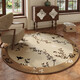 
Round carpet medieval style home living room rocking chair cushion study swivel chair bedroom retro dressing table floor mat TB-1283 diameter 200CM