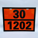 Marchandises dangereuses Signboard rectangulaire 2025 pétrolier pétrolier Nouveau signe de véhicule standard national Diesel Gasoline Déchet chimique Nouveau standard national 90-3291