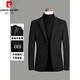 皮尔卡丹（pierre cardin）羊毛西装外套男春秋季中青年商务休闲小西装修身毛呢西服外套男装 2305-灰色 XL 【135-150斤】