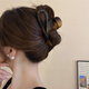 JiaoxueFiacylmatt Matte Clip Matte Bernstein Haarclip Frauen Rücken des Kopfes High-End-Haarclip-Kopfschmuck Haarkarte