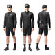 
RockBROS (ROCKBROS) cycling windbreaker windbreaker jacket road bicycle long sleeve breathable top men spring and summer black (European size) XL