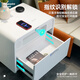 Tronxi Smart Nachttisch Kleiner Multifunktionen moderne einfache drahtlose Lade -Bluetooth -Lautsprecher Fingerabdruck Lock Light Luxus -Seitenschrank