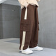 
McTicco boys spring suit 2024 new children's spring Maillard big boys' handsome sweatshirt blowing up the street fashionable spring and autumn 4843 brown color + 15052 brown color 170cm