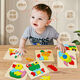 Yusenyi Kinderhölzer Frühschulbildung 3D dreidimensionales Puzzle Boy and Girl Board Baby-Konzentrationstraining Intellektuelle Entwicklung Spielzeug 10 zufällige Note