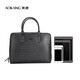 
Aokang men's briefcase top layer cowhide handbag one-shoulder crossbody bag business bag birthday gift for husband and father