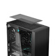 Overclocking three (PCCOOLER) Fenghua B310 black computer case desktop (MATX/glass side penetration/support 360 water cooling/large ventilation mesh)