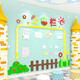 Chengliu Kindergarten Bulletin Brett Wandaufkleber Dekoratives Papiermalerei 3D dreidimensionales Layout-Material, das die Kulturwand der frühen Bildung Center in der Early Education Center ausrichtet