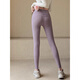 LULU CENTURY yoga pants for women for all seasons, high waist and hip lifting, seamless sports tight elastic running Pilates training fitness pants for women, purple gray M (95-110Jin Jin is equal to 0.5kg)