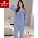 Yu Zhaolin Pajamas pour les femmes au printemps et à l'automne modal mince style d'automne à manches longues 2024 Nouvel ensemble de vêtements de style Sweet Princess 6627 M suggère 80-100jin [Jin est égal à 0,5 kg]