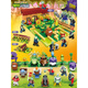 Строительные блоки Timini Vs. Zombie Assembly Bloucts Blustsling Bloorks Farm Battle Maze Set Boys Toys [687+ Простая одежда] Зомби сумасшедший задний двор