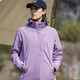 Western Camel Vancamel plus Samt Windbrecher für Männer und Frauen lässige Kurzjacke verdickte Arbeit Jacke Soft Shell Mountaineering Anzug warm warmer Einschicht Windbrecher Winter 9930s Taro Lila-Frauen [Feste Farbe] 3xl