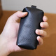 Master Lu Vegetable Tanned Cowe Key Pack de carle de voiture en cuir authentique Pack supérieur Couche de vache à la main Pack de clés faits à la main Embrayage Litchi Black
