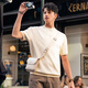 Mr. Bu Bu letter printed sweatshirt style T-shirt 2025 spring and summer new sports casual fashion short-sleeved GT15268 Yami Apricot XL (180)