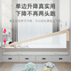 Beeio customized tatami bed fence guardrail bedside baby anti-fall plus raised kang bed baffle customized - beige and gray single-sided installation / remark size 0.81-1.5 meters (one-sided installation)