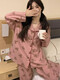 嘉绸韩版ins可爱小熊睡衣女春秋长袖日系卡通甜美少女学生家居服 9227爱心27 Y M 75-100斤