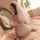 Fat Donglai Quality Chinese Valentine's Day Gift [focus on high quality] Sexy wedding bride wedding gown bed Teacher's outfit [7029] Neck halter top-butt wrap skirt