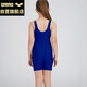 Arena girls' one-piece swimsuit sun protection professional swimming medium and large children's flat-angle comfortable and quick-drying children's JMF5011 blue 140