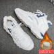 
Fanshilin shoes men's shoes 2025 new spring sports shoes men's mesh breathable casual dad shoes summer height-enhancing white shoes blue [adding velvet to keep warm] high-top/9902 41 [standard sports code]