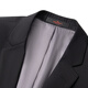 Siete marca Suit Men's 25 negocios de primavera y verano ropa formal fácil de hacer collar plano entrevista con chaqueta de traje 126JC70760 Negro 50 B
