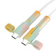 Dipper Mobiltelefon Daten Kabelschutzfall Silikon Anti-gebrochenes stabdichte Drahtschutz Kopf Wickler Snap-Stecker Schutz Fall Android USB Universal