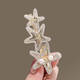 Seestarfish Imitation Perlen Haarclip für Frauen im Frühlings- und Sommer-Bang Clip Side-Strass Haarklammern mit einem Zeilenclip gebrochenes Haar Clip kurzes Haarstärke Stil One eins