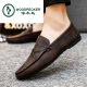 Zapatos de gorro de carpintero de carpintería 2024 zapatos para hombres de verano de 2024 zapatos de cuero de cuero casual británico de hombres transpirables transpirables para hombres d826 negros 40
