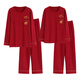 Cat Man Vatertagsgeschenk 2025 Neues Frühlings- und Herbstpaar Pyjamas Langarm Lady Neu Hochzeit Red Verheiratet Männer Nate Jahr 9227 männliches Hauptbild Model XL