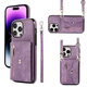 斜挎零钱包适用苹果14pro手机壳女款iPhone13斜背12promax肩带11背带XS卡包XR卡 红色【翻盖钱包卡套+手绳+挂绳】 iPhone 12 mini