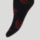 
Wolford Dragon50D Dragon Year limited pattern full print comfortable socks 48091 9734 Black/Red Unicode