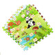 
Golden Cat Cartoon Puzzle Baby Crawling Mat 60x60 Bedroom Children's Foam Mat Splicing Thickened Home Animal World Early Education 60*60*1.2cm (4 pieces) Thickened