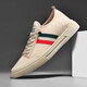 Herren -Freizeitschuhe für einen Fuß, sommer atmungsaktive dünne Leinwandschuhe, gestrickte Maschenschuhe, Freizeitbrettschuhe, Arbeitsschuhe, 828 Beige 40