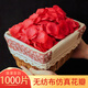 Jieyi simulated rose petals wedding confession decoration hand-spreading flowers Valentine's Day proposal manufacturing romantic wedding room decoration supplies burgundy petals about 1000 pieces