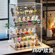 KAMAN blind box storage display rack household dust-proof container figure display cabinet anime doll ornaments large storage box transparent extra large/4 layers 1