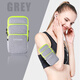 Running equipment, sports mobile phone arm bag for men and women, lightweight mobile phone bag, morning running arm bag, outdoor fitness wrist bag, starry sky gray three-pack wrist and arm dual-use model 6.9 inches