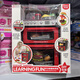 Five-star toys children's house oven kitchen utensils toy set girl baby simulation mini kitchen 3 cooking gift 6 pink memory cash register
