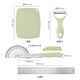 Bethes stainless steel fruit knife set portable cutting board chopping board peeling knife set dormitory fruit cutting 3-piece set