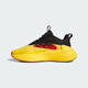 阿迪达斯 （adidas）男鞋AlphaBoost V2 新款复古休闲轻便透气减震运动休闲鞋男老爹鞋 黑黄IH3886 38.5